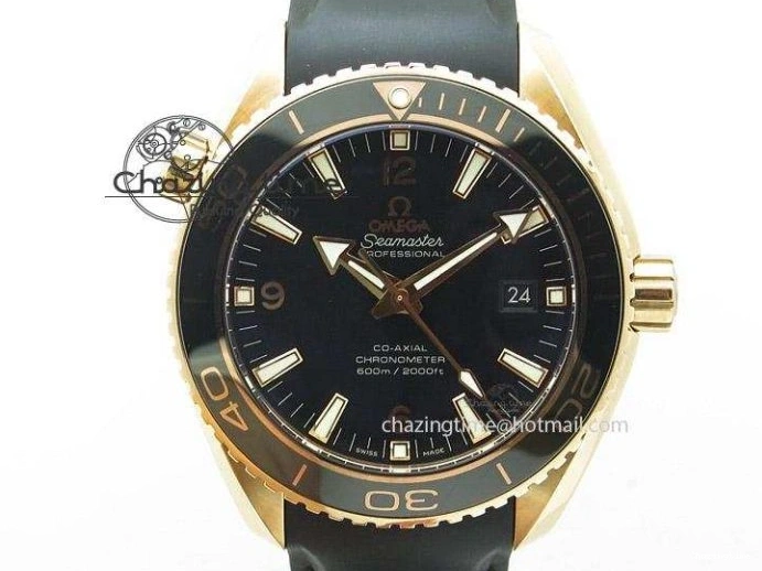 0321 Refined 2018 Seamaster Diver 300M SS YG VSF 1:1 Best Edition YG Bezel Blue Dial on Blue Rubber Strap A 7898